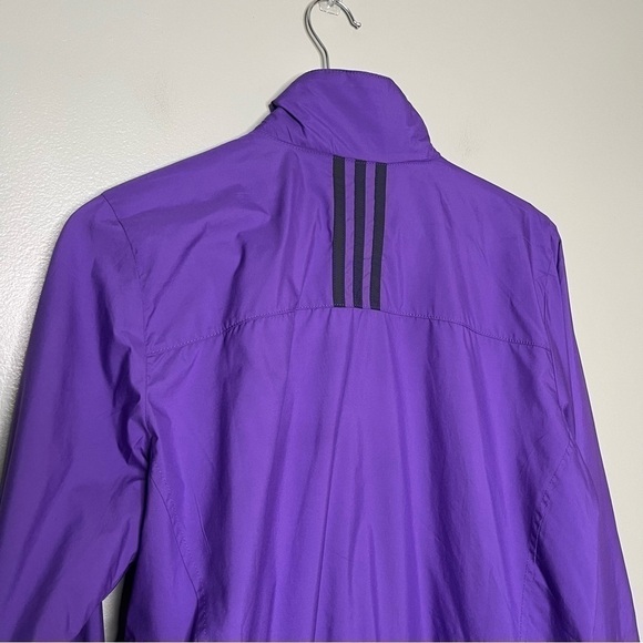Adidas Women’s Windbreaker Jacket Full Zip in Purple Size Medium - Picture 4 of 9